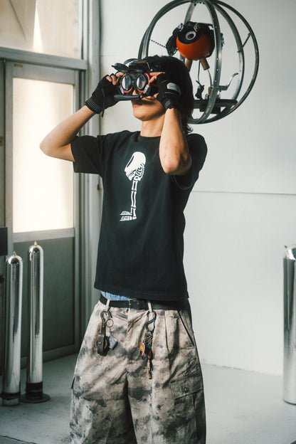 LEAKスカルTシャツ