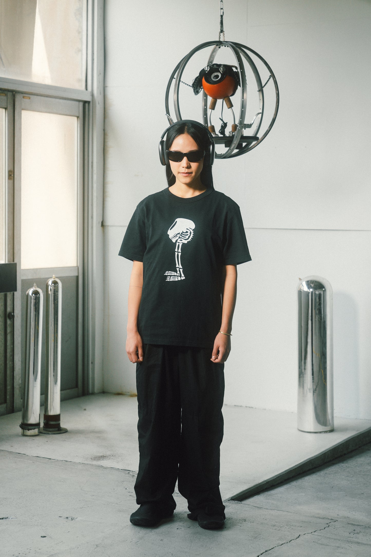 LEAKスカルTシャツ