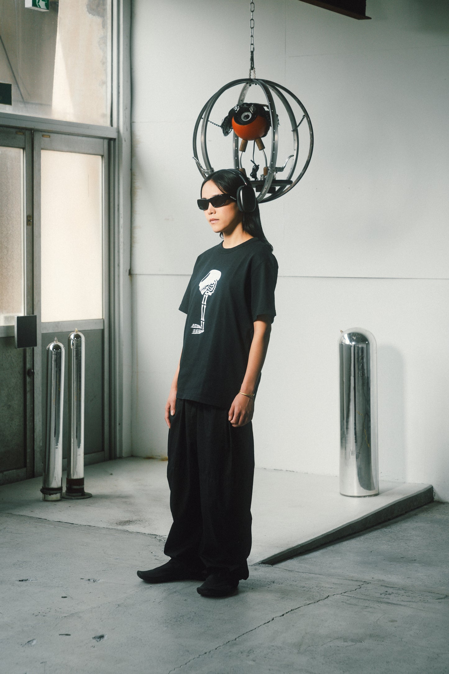 LEAKスカルTシャツ